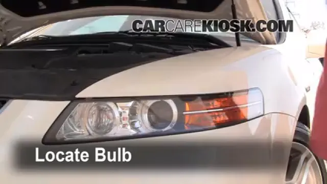 2007 Acura TL 3.2L V6 Luces Luz de carretera (reemplazar foco) 